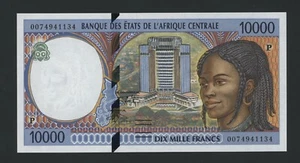 CENTRAL AFRICAN STATES 10000 FRANCS 2000 CHAD PICK # 605Pf UNC. - Imagen 1 de 2