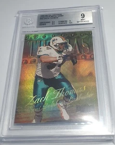 1999 Metal Precious Metal Gems Zach Thomas SP 42/50 HOF BGS 9 POP 1 Non Higher - Picture 1 of 2