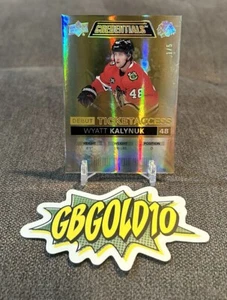 2021-22 UD Credentials Wyatt Kalynuk Debut Ticket Access Gold 1/5 Card #93 - Picture 1 of 3
