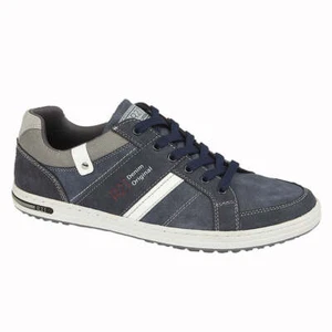 Hombre R21 ORIGINAL Azul Marino PU 6 Ojos Informal Zapato Suela TPR - Imagen 1 de 1