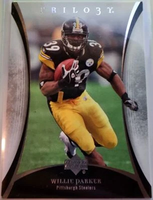 2007 Upper Deck First Edition Gold Willie Parker Pittsburgh Steelers #77 - Image 1 of 2