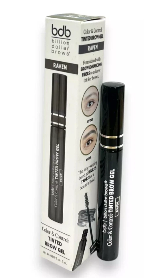Gel para cejas tintado Billion Dollar Brows Color & Control 0,169 fl. oz 5 ml Raven Foto 1 de 1