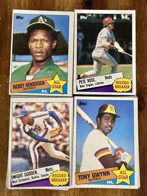 1985 Topps And Traded MLB Baseball Cards Stars And HOF,s Collection Lot Of 160 - Image 1 of 2