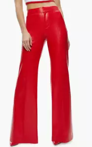 Womens Real Lambskin Leather 5 Pockets Style Pants Slim Fit Trousers wide pants - Picture 1 of 3