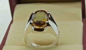 Natural Alexandrite 7.25 carat ring 925 Sterling Silver, Handmade ring For Men's - Picture 1 of 6