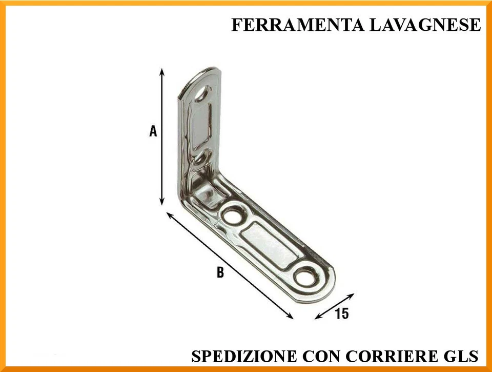 Lastrina di rinforzo ad angolo inox aisi 304 lunghezza a scelta Aldeghi Italy - Immagine 1 di 1