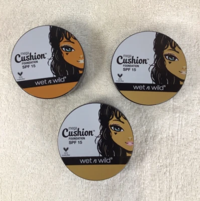 Wet N Wild Mega Cushion Foundation SPF15 (2019/20)Natural/Buff Beige/Tawny U PIC - Image 1 of 3