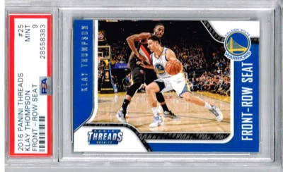 2016 Panini Threads Klay Thompson Front - Row Seat PSA 9 - Image 1 of 2