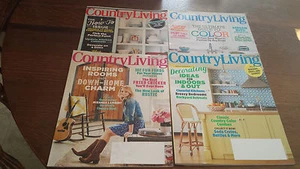 4 COUNTRY LIVING Magazines 2014-2015 Cottage Chic Country Decor Miranda Lambert - Imagen 1 de 1