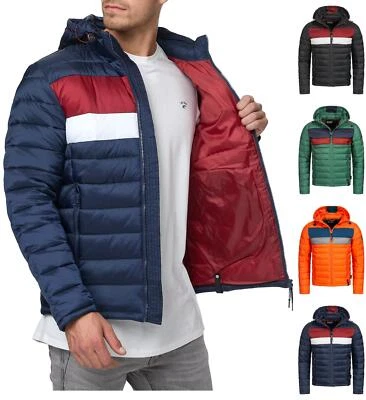 Indicode Herren Übergangsjacke Hampshire-Steppjacke Abnehmbare Kapuze Outdoor - Bild 1 von 2