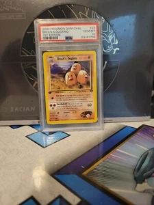 PSA 10 1st Edition Brock's Dugtrio Pokemon Card WOTC Gym Challenge 22/132 - Picture 1 of 2