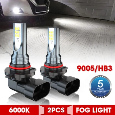 For Dodge Charger 2006 2007 2008 2009 Fog Light Bulbs Kit 9005/9145 6000K - Image 1 of 4