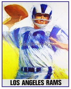 NFL Vintage Los Angeles Rams REPRINT Picture Color 8 X 10 Photo Pic - Picture 1 of 1