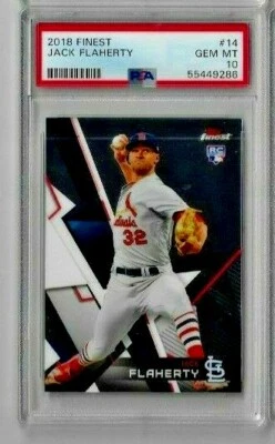 2018 Finest Jack Flaherty PSA 10 RC - Image 1 of 2