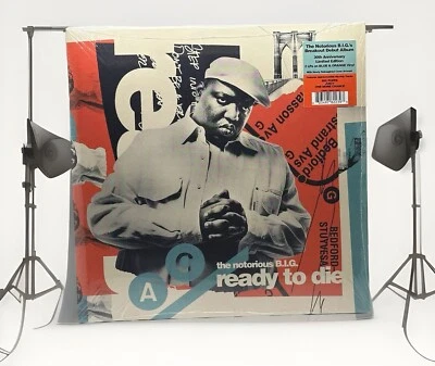 The Notorious B.I.G. Ready To Die (30th Anniversary) ORANGE BLUE 2X VINYL NEW - Image 1 of 4