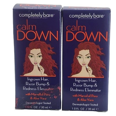 2x Cabello Encarnado Completamente Desnudo Calma, Maquinilla de Afeitar y Eliminador de Enrojecimiento Foto 1 de 4