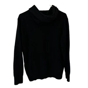 Suéter con capucha negro 100 % cachemir Everlane para mujer con cordón talla L - Imagen 1 de 5