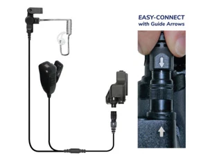 Earphone Connection Cougar Earpiece for Motorola XTS2500 XTS3000 XTS5000 Radio - Bild 1 von 2