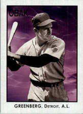 2010 TRISTAR Obak Black #19B Hank Greenberg Slogan VAR /50