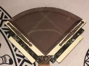 1920s Art Deco Small Vanity Table Mirror in Wood Built-in Rare - Picture 1 of 5