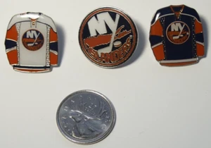 New York Islanders Lot of 3 Pins Logo Jersey Hat Pin JFSC NHL - Picture 1 of 5