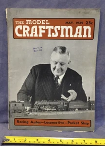 The Model Craftsman May, 1939 Racing Autos-Locomotive-Packet Ship - Picture 1 of 4