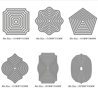 Rahmen Metall Cutting Dies Scrapbooking Präge Stanzschablone Embossing Stencils - Bild 1 von 4