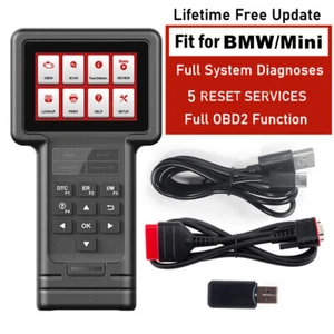 Fit for BMW /Mini Full System OBD2 Code Reader Scanner EPB SAS DPF ETS Oil Reset - Picture 1 of 12