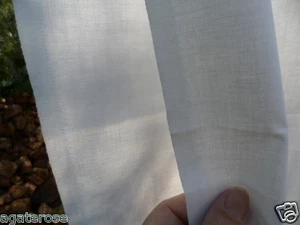 Antique vintage white cotton single bed sheet never used still folded - Bild 1 von 7