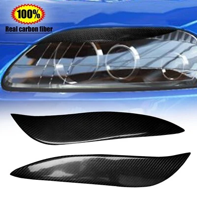 Передняя фара из настоящего углеродного волокна отделка бровей для Toyota Supra 1993-1998 годов выпуска - Изображение 1 из 4