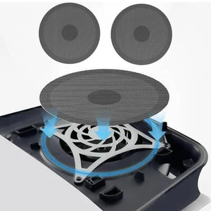For PS5 Slim Console Digital Optical Version 2PCS Dust Cover Filter Net Black - Picture 1 of 8