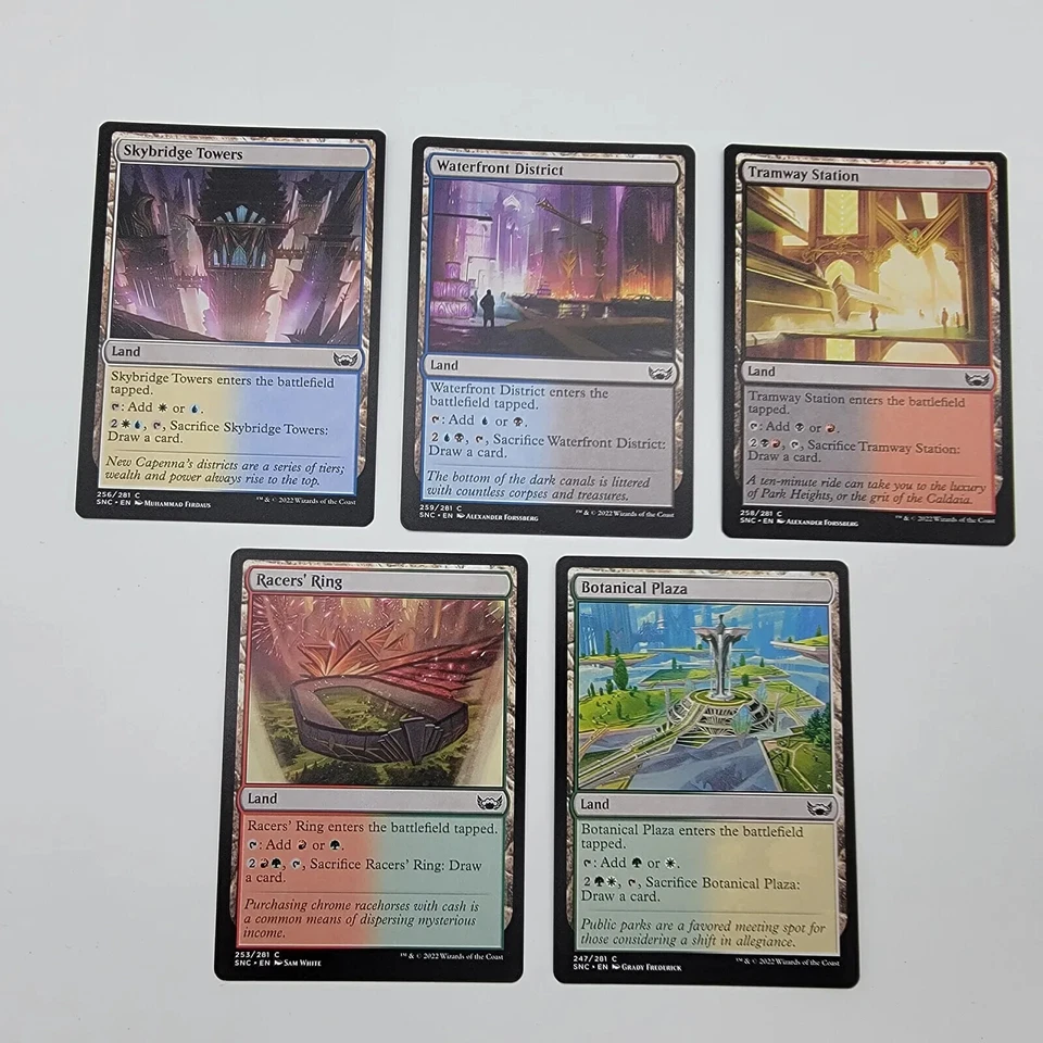 5 Dual Land - Streets of New Capenna - 1x of each - NM Set Magic MTG pack fresh - Image 1 of 1
