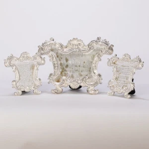 11" x 14" TRADITIONAL BAROQUE STYLE CHURCH SILVER MASS CARD SET - BRASS # 220S - Picture 1 of 2