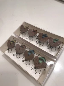 Colorful Bugs Metal Napkin Rings Set of 8 Midwest of Cannon Falls NEW - Picture 1 of 7