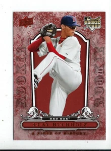 CLAY BUCHHOLZ (RC) 2008 UD "A Piece of History" (RED) #113/149 *High Grade MINT - Picture 1 of 2