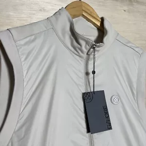 G/FORE Men's Stone Performer Nylon Vest Golf Water Wind Resistant Sz Large NWT - Picture 1 of 9