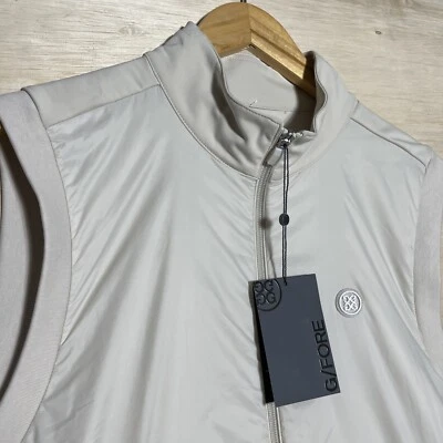 G/FORE Men's Stone Performer Nylon Vest Golf Water Wind Resistant Sz Large NWT  - Image 1 of 4