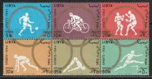 Libya 1964 Sc # 263a Olympic Block of 6 MNH - Picture 1 of 1
