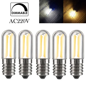 E14 E12 Led Refrigerator Bulb Lamp 220v Fridge Light 1w 2w 4w Filament Dimmable - Picture 1 of 9