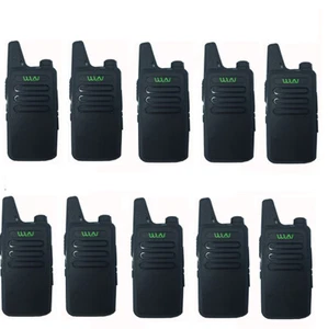 10pcs WLN KD C1 Mini Ham Two Way Radio Walkie Talkie FM Ham Radio Transceiver - Picture 1 of 12
