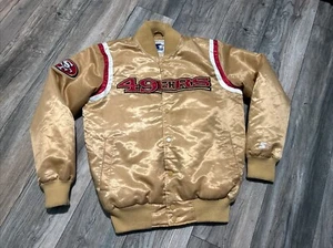 San Francisco 49ers Gold Starter Satin Jacket Men’s Medium Nice - Bild 1 von 18