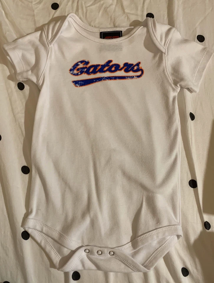 NEW Baby Toddler University Of FLORIDA GATORS UF FOOTBALL One Piece Bodysuit 24m - Image 1 of 1