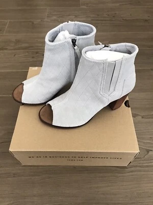 Botín TOMS de gamuza de tiro alto acolchado con punta abierta Foto 1 de 4