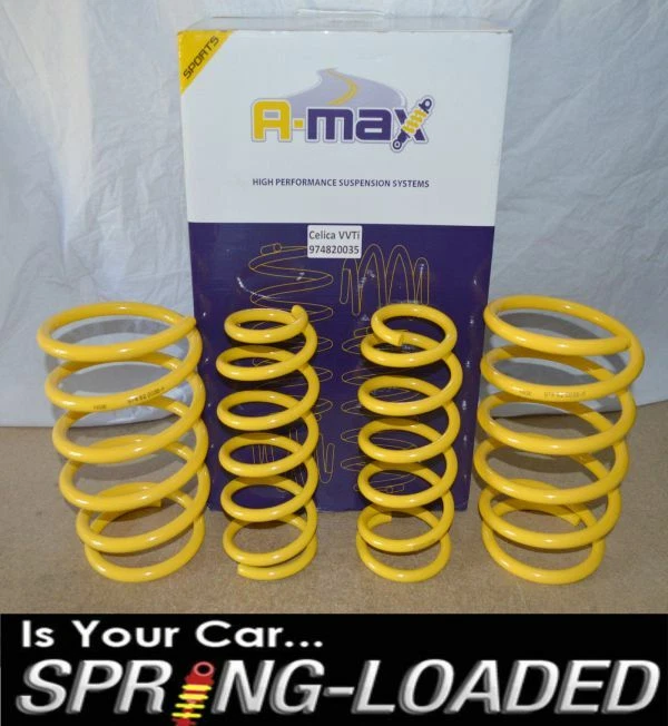 A-MAX Lowering Springs for Toyota Celica 1.8 VVti ZZT230/231 1999-Onwards -35mm - Image 1 of 1