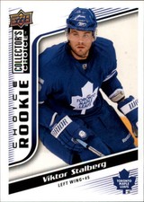 2009-10 Collector's Choice Maple Leafs Hockey Card #294 Viktor Stalberg Rookie