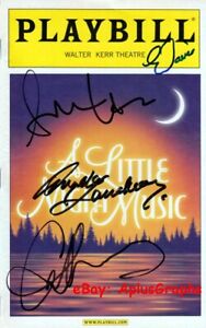 A LITTLE NIGHT MUSIC PLAYBILL.. Angela Lansbury, Catherine Zeta-Jones +2  SIGNED