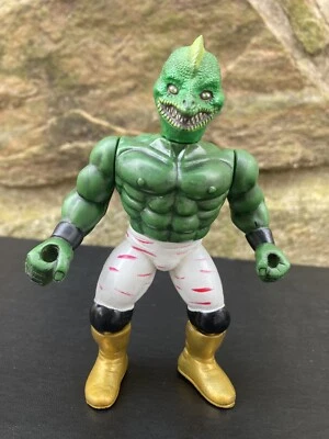 Figura de colección 1993 Mannix Top Warriors Overtop Lizard Man Dimetrodon MOTU KO Foto 1 de 4
