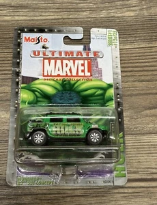 2002 Maisto Ultimate Marvel Series 1 #12/25 Hulk HUMMER H2 SUT CONCEPT Green - Picture 1 of 6