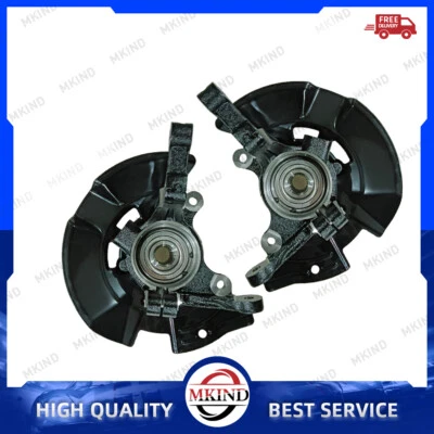 Par de nudillos de dirección delantera y cojinetes de cubo de rueda para Hyundai Sonata 2011-2013 Foto 1 de 4