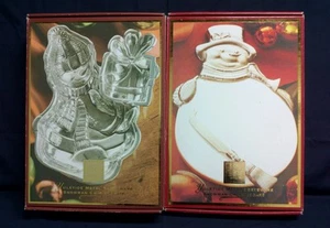 Great LOT of (2) Wonderful Lenox Xmas Metal Serveware pieces CHIP W/DIP & CHEESE - Picture 1 of 12